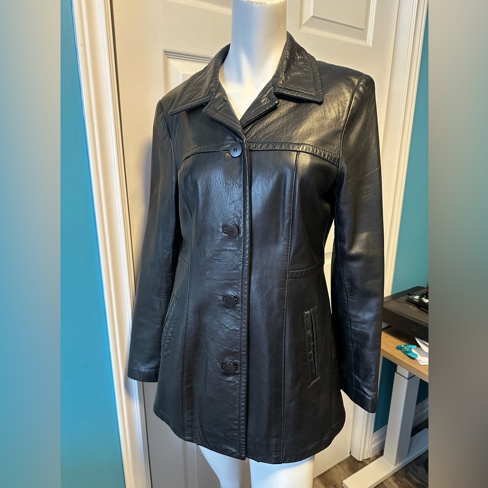 Vintage Y2K Danier Leather blazer jacket